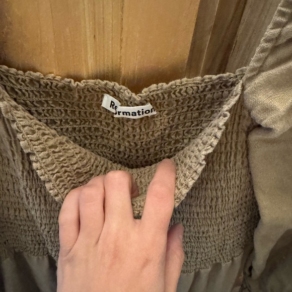 Reformation Midi Linen Dress - Picture 2 of 3